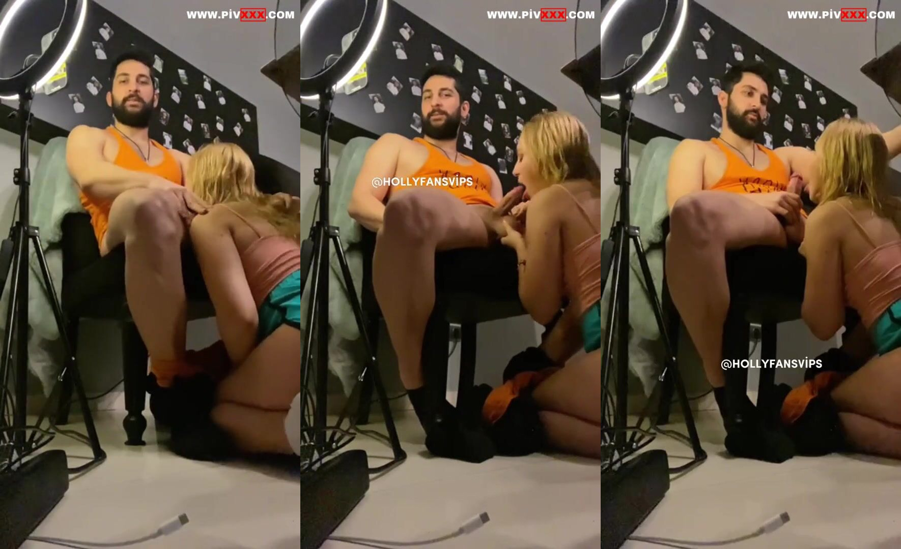 Sarışın hatun adamın sikini yalayıp emiyor İfşa Videoları