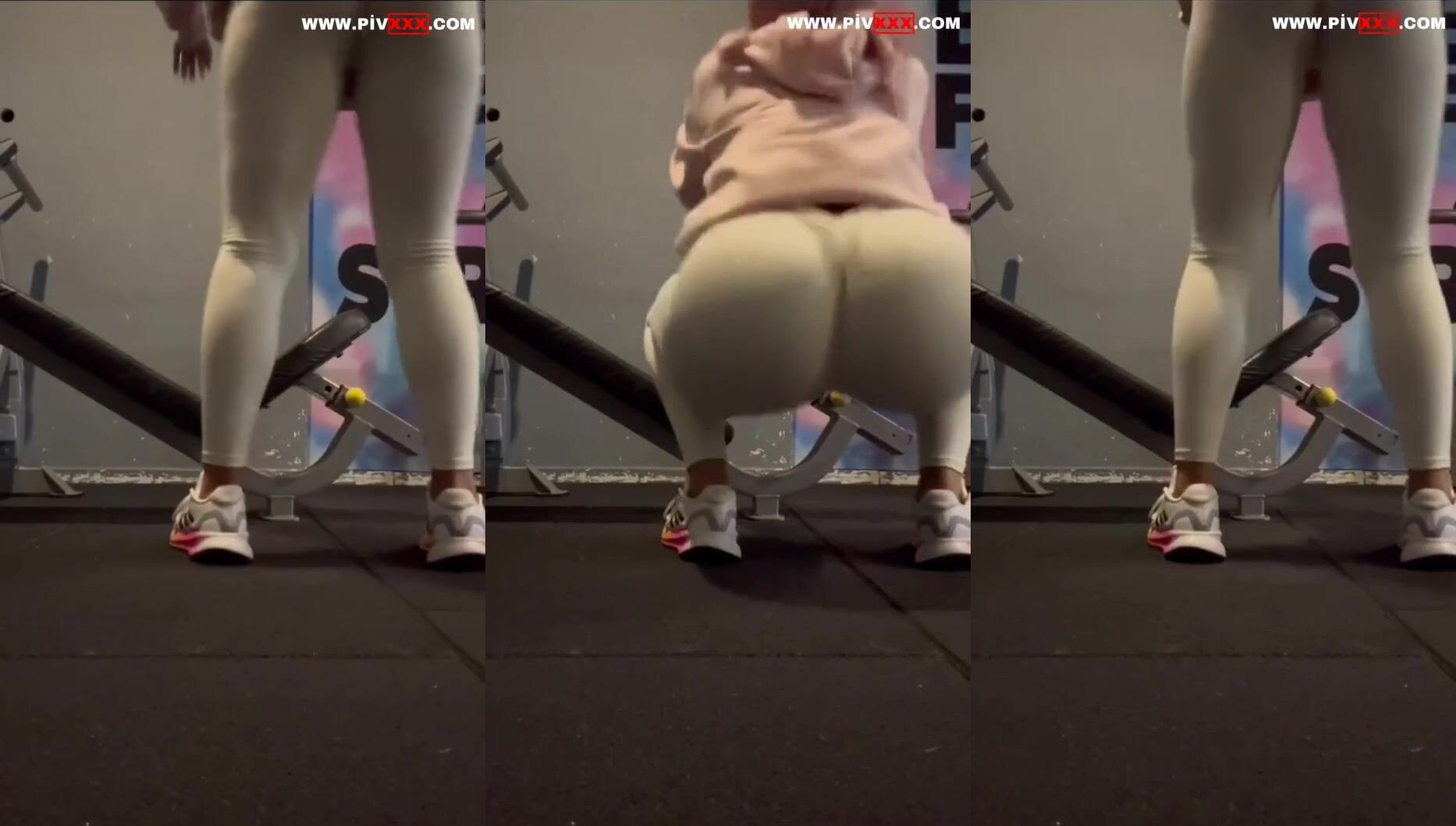 Aysu spor salonunda taytını ıslatıp kalçasını sallıyor İfşa Videoları
