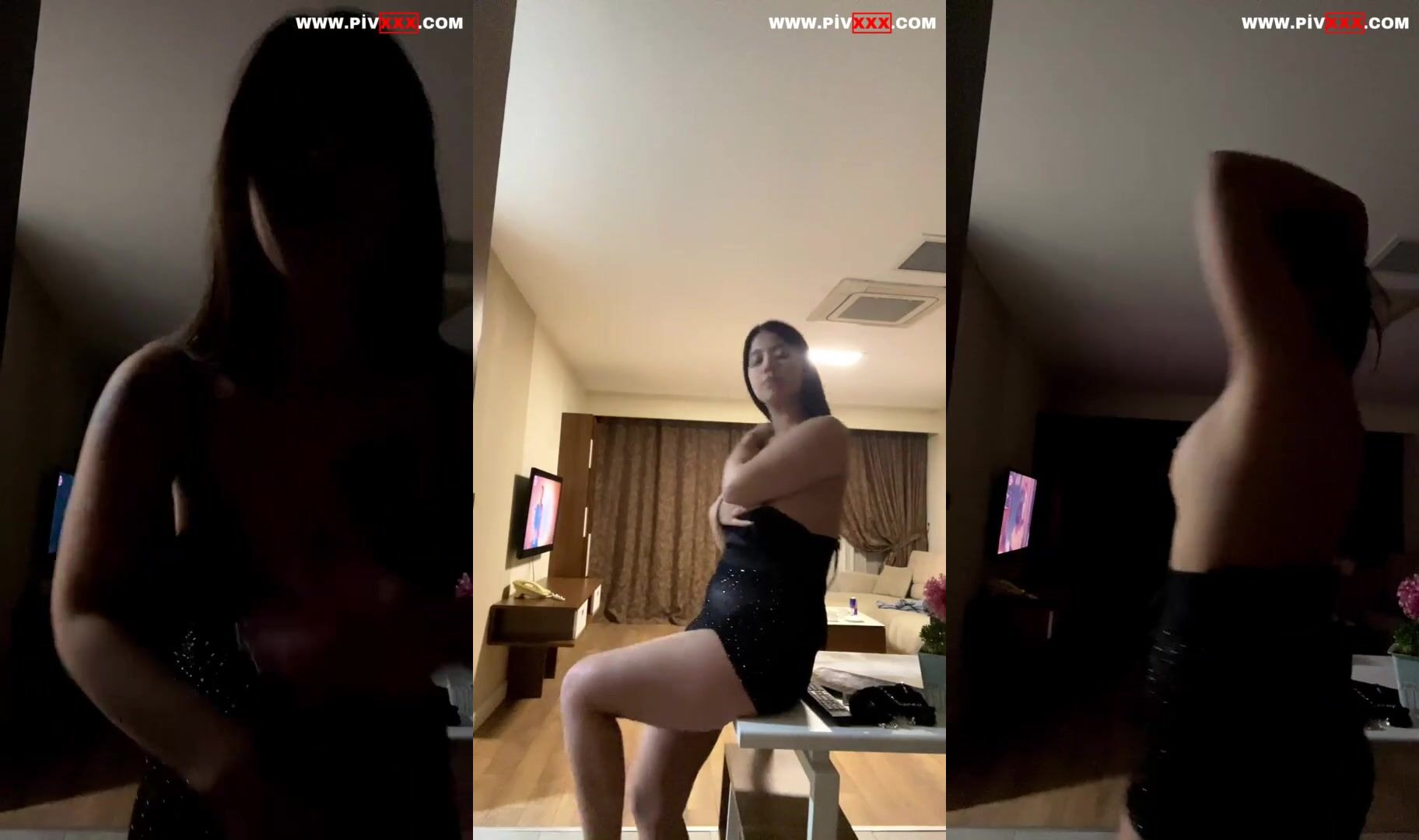 Yıldız demir canlıda siyah elbisesini indirip göğüslerini elliyor İfşa Videoları