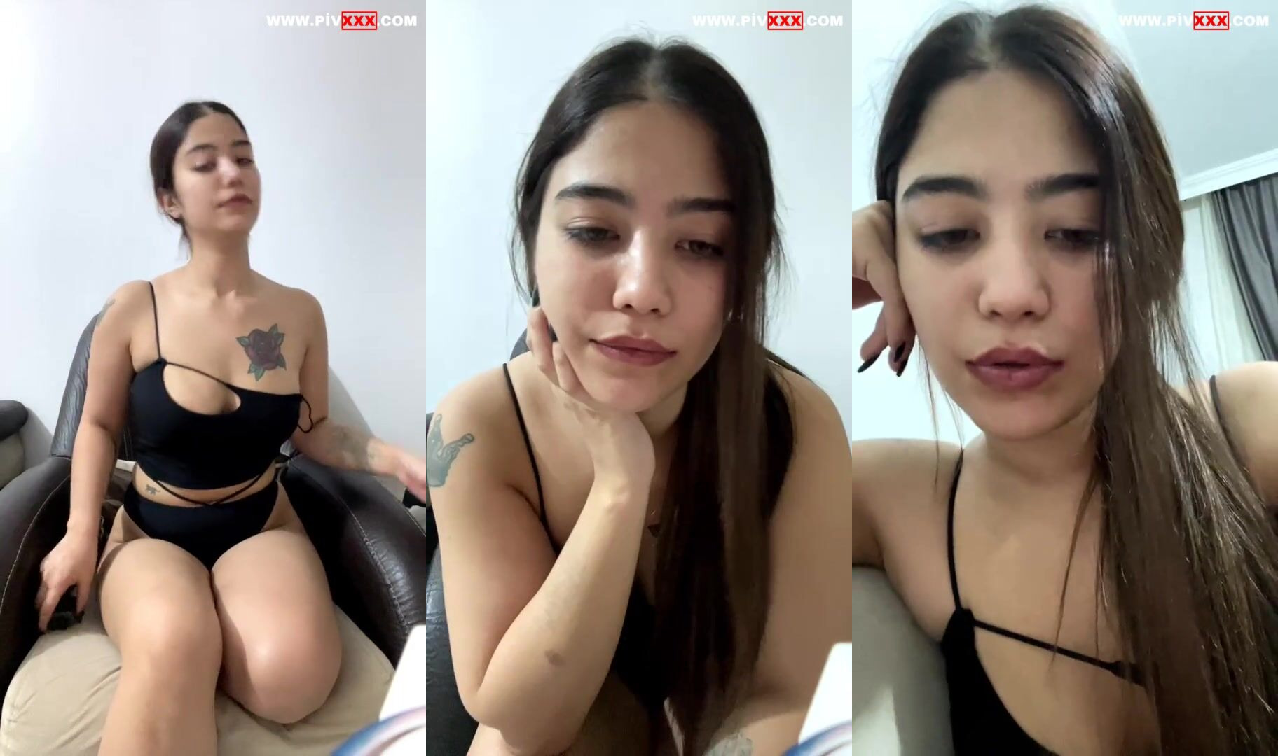 Yıldız demir tangoda dildosunu emip amını okşuyor İfşa Videoları