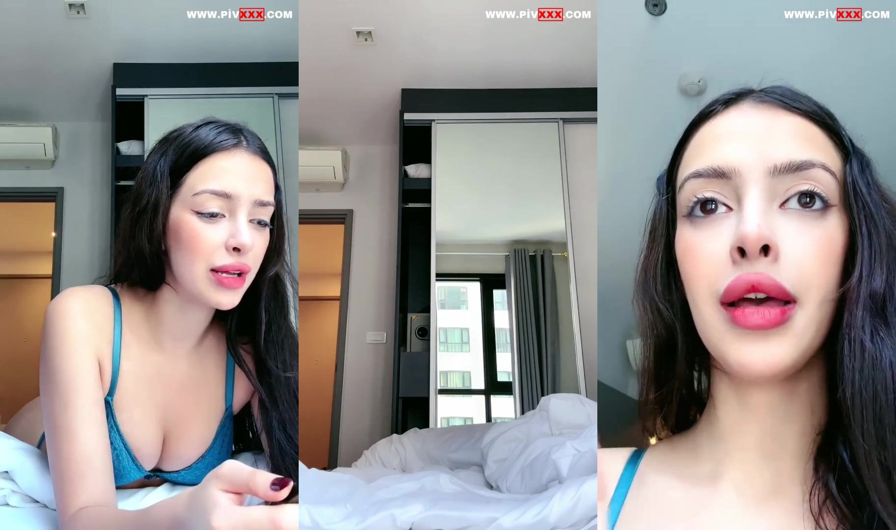 Abaza ecem yatakta tabletle oynayıp parmak emiyor İfşa Videoları
