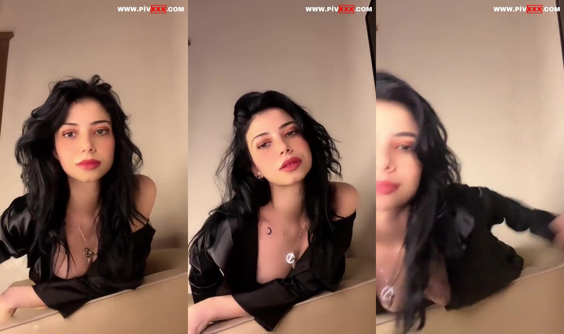 Nehir tangoda dekoltesini açıp poz veriyor İfşa Videoları