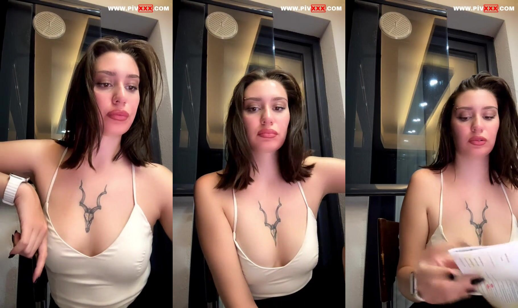 Tango helen tangoda memelerini gösterip okşuyor İfşa Videoları