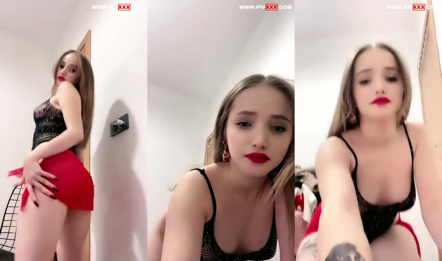 Yılan lina tangoda sigara içip kalçalarını açıyor İfşa Videoları