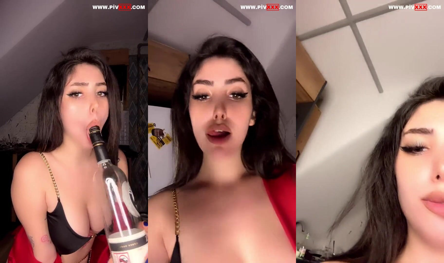 Aşkolandın sıla tangoda şişeyi yalayıp memelerini açıyor İfşa Videoları