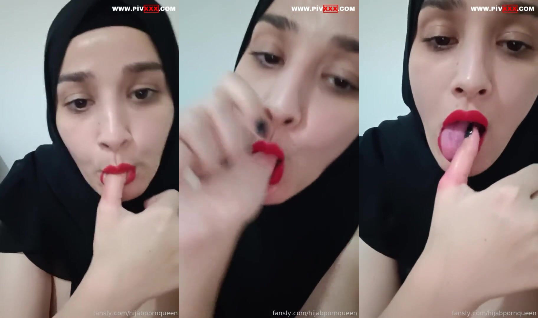 Türbanlı sevim parmağını yalayıp dilini çıkarıyor İfşa Videoları
