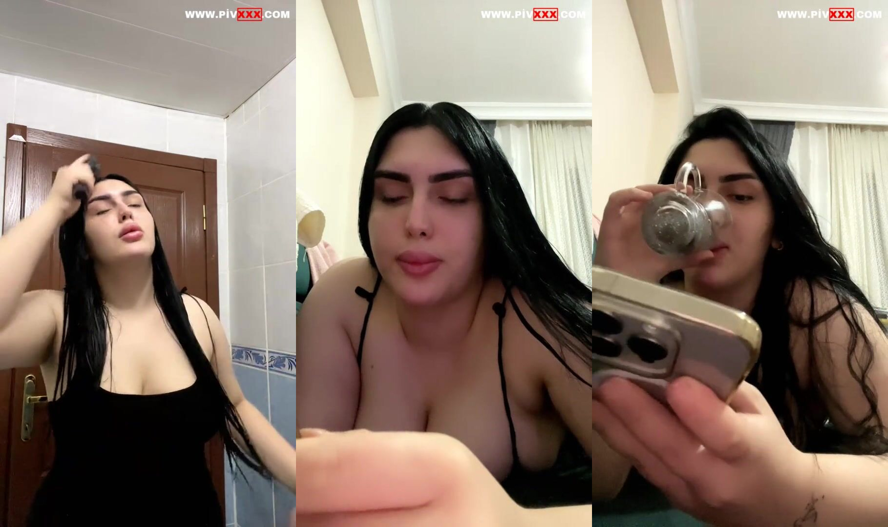 Cansu tango memelerini sıkıp dil çıkarıyor İfşa Videoları