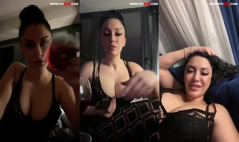 Zemheri tango şarap içip dildoyla oynuyor İfşa Videoları