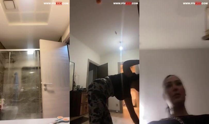 Zemheri tango banyoda kalçalarını açıp twerk yapıyor İfşa Videoları