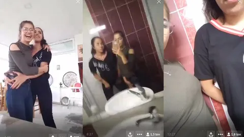 2 kız arkadaş birbirini ellediler