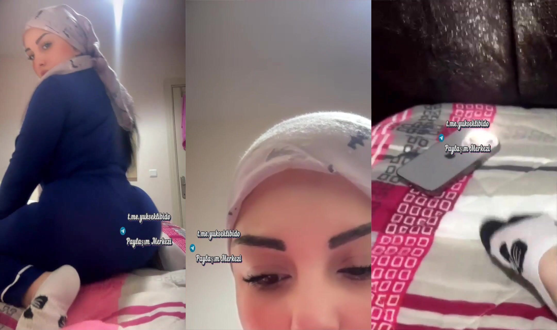 türbanlı esmer özel grup - 64957
