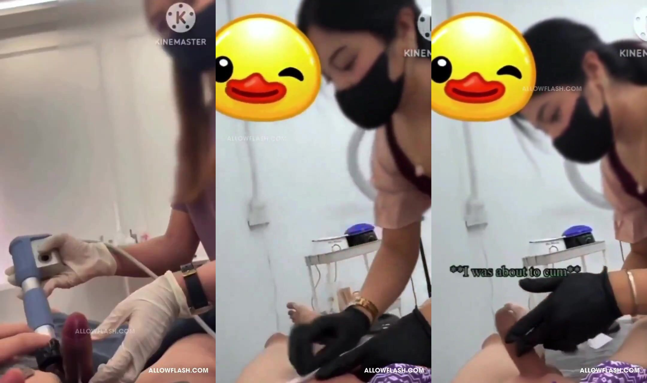 Ağda yaptıran adam dayanamayıp ağdacı kadının eline boşalıyor