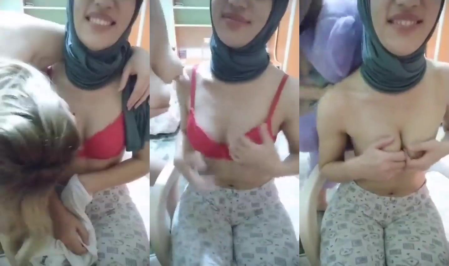 Türbanlı kızı sarışın kuzeni yayında soyup yalıyor