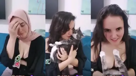Konyalı türbanlı yayında saçını ve memelerini açıyor Twitter türbanlı sex İfşa Videoları