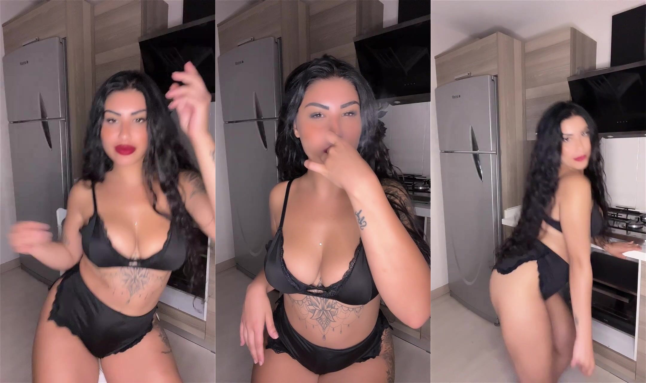 Dövmeli kürt Dilan tiktok yayınında sergileniyor