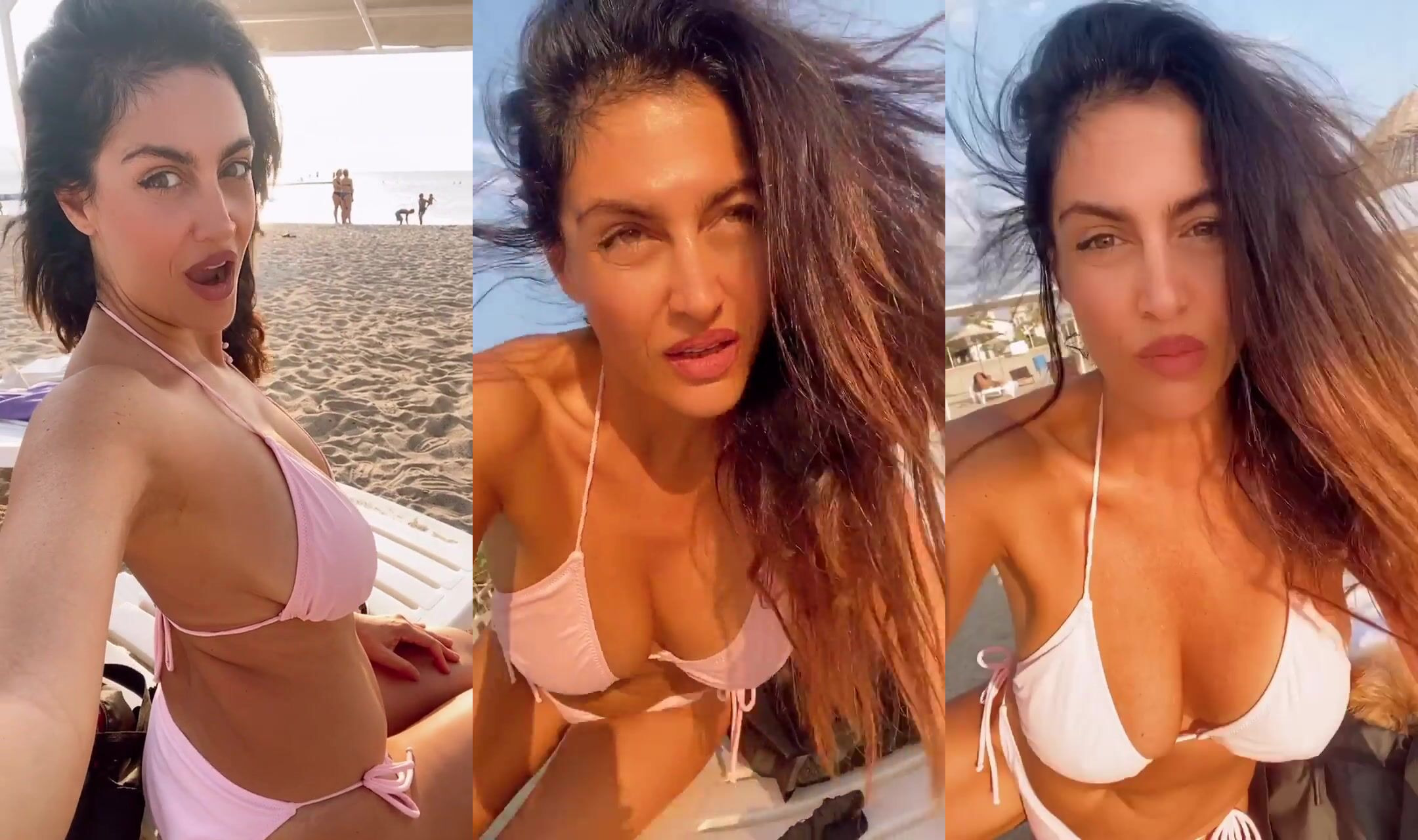 Tuğba Ekinci bikinisiyle seksi vücudunu sergiliyor
