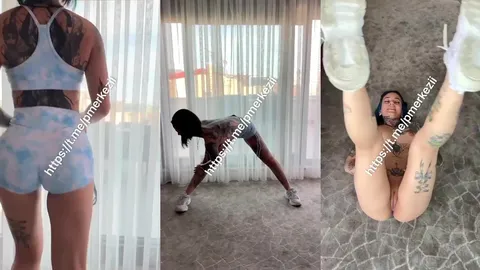 Spor yaparken soyunup kendini sergileyen dövmeli kaltak Ifşahane İfşa Videoları