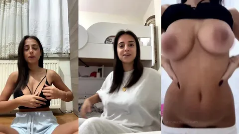 Esmer genç kızın yayında memelerini açtığı anlar Azgın kızlar İfşa Videoları