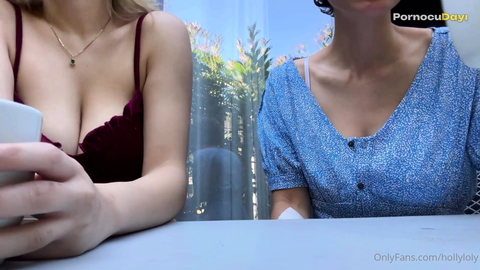Hollyloly GG Lezbiyen Duş Sex Onlyfans Video Leak