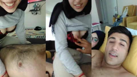 18 yaşındaki türbanlı kadın uzman çavuşun kucağında