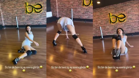 Topuklu Ayakkabı İle Yerde Dans Ediyor