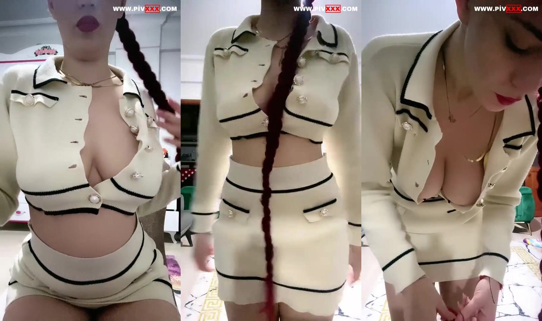 Lames ifşa koca memelerinden düğmeleri kapatamadı İfşa Videoları